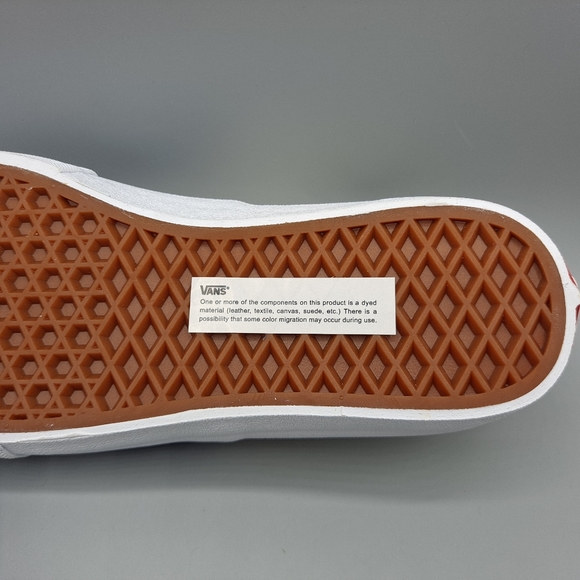 New Vans Authentic Pro Stv Navy Blue Classic White Red Men Size 7.5 = Women's 9 - Picture 10 of 11